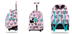 minnie mouse skoletaske, minnie mouse skoletaske med hjul, minnie mouse rygs&aelig;k til skolebrug, minnie mouse rygs&aelig;k, minnie Mouse skoletasker, disney skoletasker til piger, disney skoletasker med hjul,