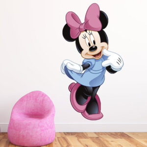 Minnie mouse wallstickers, wallstickers med minnie mouse, minnie mouse klisterm&aelig;rker til v&aelig;g, disney wallstickers, minnie mouse b&oslash;rnev&aelig;relse, disney wallstickers, minnie mouse gaver