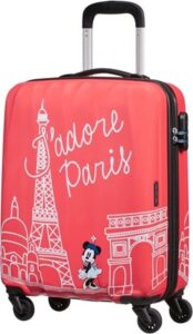 minnie mouse kuffert, minnie mouse trolley, minnie mouse kuffert med 4 hjul, minnie mouse rejseartikler, minnie mouse rejsekuffert, disney trolley, disney kuffert