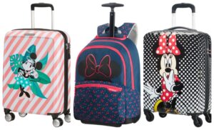 minnie mouse kuffert, minnie mouse trolley, minnie mouse kuffert med 4 hjul, minnie mouse rejseartikler, minnie mouse rejsekuffert, disney trolley, disney kuffert