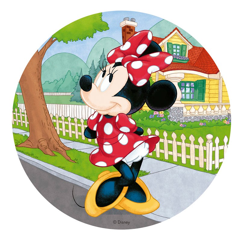 Minnie mouse sukkerprint - Minnie Mouse kageprint til nem Minnie Mouse kage