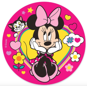 Minnie mouse kageprint, minnie mouse sukkerprint, minnie mouse spiseligt billede, minnie mouse nemme kager, minnie mouse kager, minnie mouse f&oslash;dselsdag, disney kageprint, disney sukkerprint, disney spiselige billeder, alletiders disney