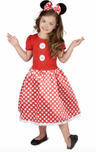 minnie mouse kostume til b&oslash;rn, minnie mouse udkl&aelig;dning til b&oslash;rn, minnie mouse t&oslash;j til b&oslash;rn, minnie mouse kjole til b&oslash;rn, minne mouse b&oslash;rnekostumer, minnie mouse fastelavnskostume, disney kostume, minnie mouse gave, disney gave, alletiders disney