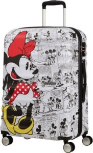 minnie mouse kuffert, minnie mouse trolley, minnie mouse kuffert med 4 hjul, minnie mouse rejseartikler, minnie mouse rejsekuffert, disney trolley, disney kuffert