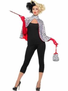 cruella de vil kostume til voksne, cruella de vil kostumer, cruella de vil udkl&aelig;dning, cruella de vil voksenkostumer, disney skurk kostumer, disney skurk voksenkostumer, disney kostumer til voksne, disney kostume til halloween