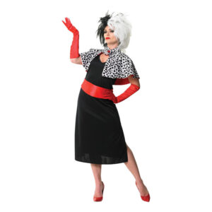 cruella de vil kostume til voksne, cruella de vil kostumer, cruella de vil udkl&aelig;dning, cruella de vil voksenkostumer, disney skurk kostumer, disney skurk voksenkostumer, disney kostumer til voksne, disney kostume til halloween
