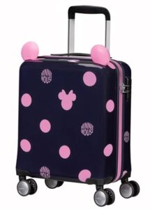minnie mouse kuffert, minnie mouse trolley, minnie mouse kuffert med 4 hjul, minnie mouse rejseartikler, minnie mouse rejsekuffert, disney trolley, disney kuffert