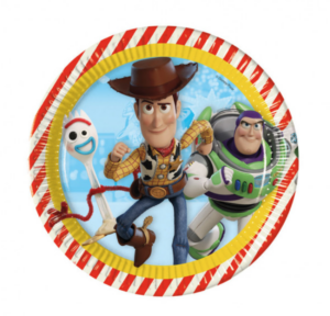 toy story 4 f&oslash;dselsdag, toy story 4 f&oslash;dselsdagstema, toy story 4 festartikler,toy story 4 bordd&aelig;kning, toy story kage, toy story kagfigurer, disney f&oslash;dselsdag, disney f&oslash;dselsdagstema