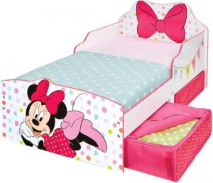 minnie mouse juniorseng, minnie mouse b&oslash;rneseng, minnie mouse seng, minnie mouse seng med skuffer, minnie mouse seng til b&oslash;rn, Minnie mouse m&oslash;bler, minnie mouse gaver