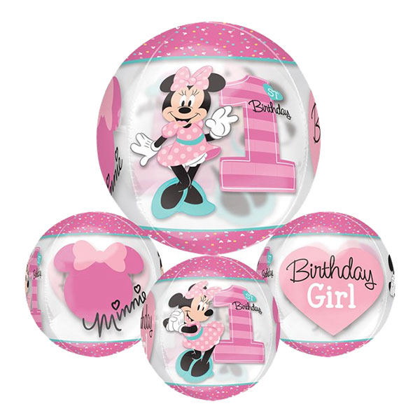 Folieballon med Minnie Mouse motiv - Minnie Mouse folieballon - til Minnie Mouse fødselsdagsfesten