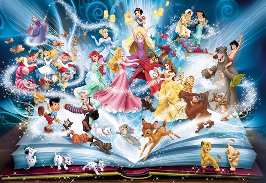 Disney magical book puslespil - Disney prinsesser puslespil - for børn og voksne