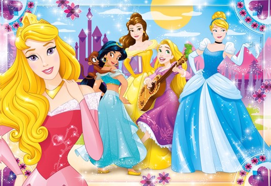Disney princess puslespil - Disney prinsesser puslespil - for børn og voksne
