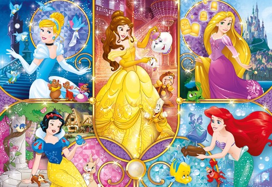 Disney prinsesse puslespil - Disney prinsesser puslespil - for børn og voksne