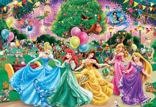 Disney puslespil til voksne - Disney prinsesser puslespil - for børn og voksne