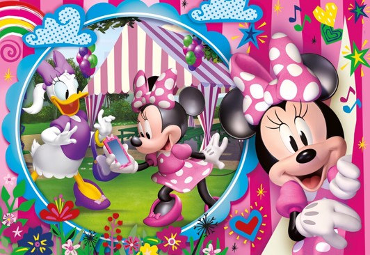 Minnie Mouse gulvpuslespil - Minnie Mouse puslespil for b&oslash;rn og voksne