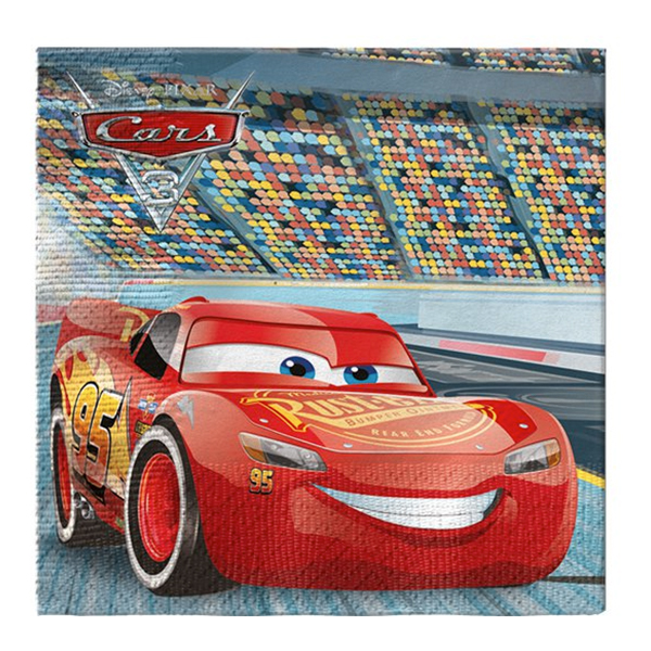 Cars servietter til cars f&oslash;dselsdag - Disney Cars f&oslash;dselsdag