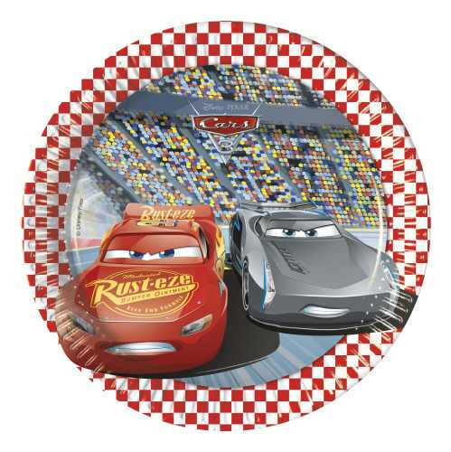 Disney cars paptallerkner - Disney Cars f&oslash;dselsdag