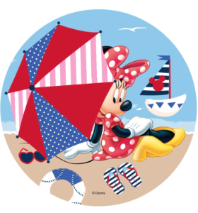 Minnie mouse kageprint, minnie mouse sukkerprint, minnie mouse spiseligt billede, minnie mouse nemme kager, minnie mouse kager, minnie mouse f&oslash;dselsdag, disney kageprint, disney sukkerprint, disney spiselige billeder, alletiders disney