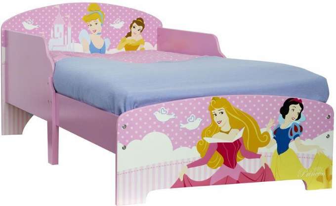 Disney princess juniorseng med madras - Disney prinsesser juniorseng