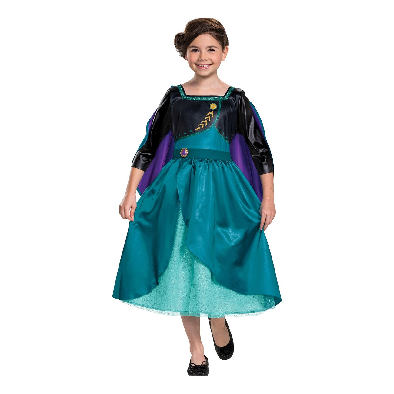 Frozen Dronning Anna Børnekostume - Disney prinsesse kostume til børn