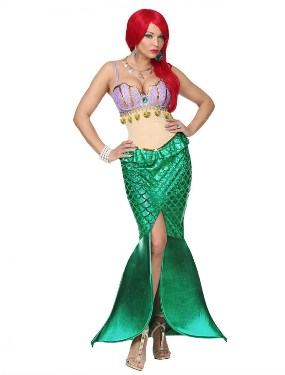 havfrue kostume til voksne disney ariel voksenkostume - Disney prinsesse kostume til voksne