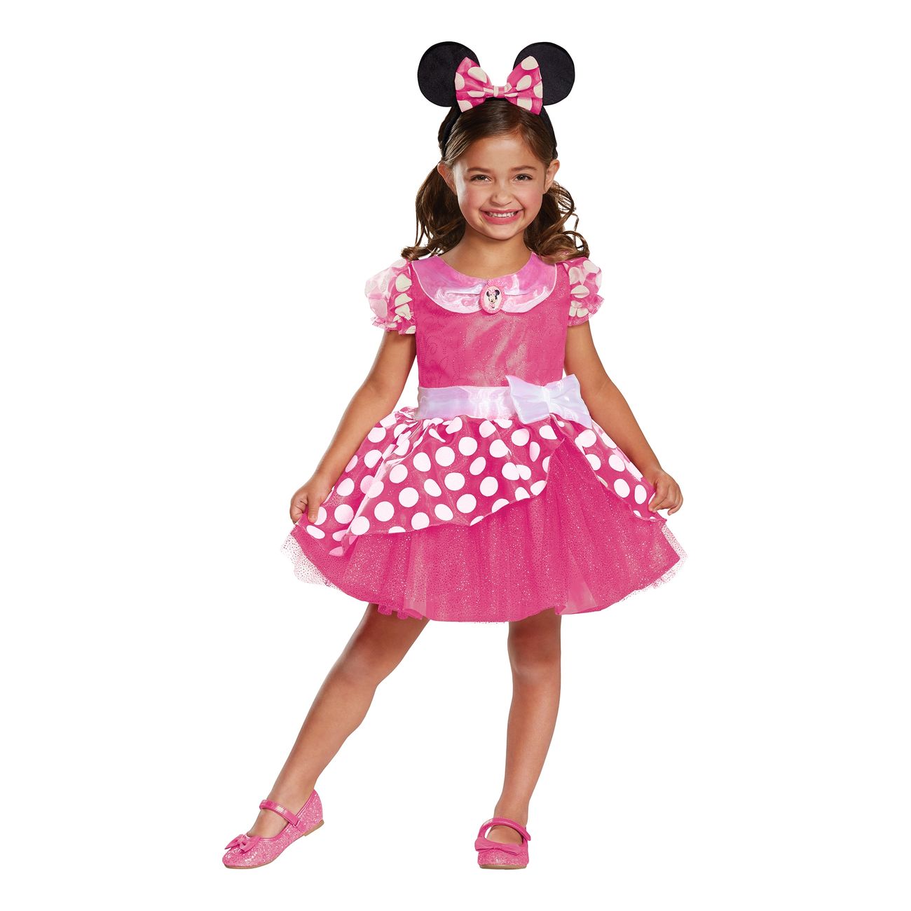 Minnie Mouse børnekostume pink - Minnie Mouse kostume til børn