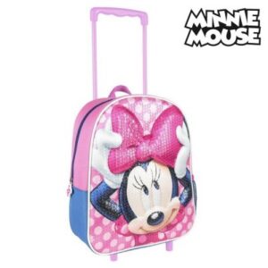 minnie mouse kuffert, minnie mouse trolley, minnie mouse kuffert med 4 hjul, minnie mouse rejseartikler, minnie mouse rejsekuffert, disney trolley, disney kuffert