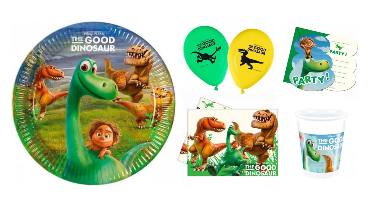 Den gode dinosaur fødselsdag, Den gode dinosaur temafest, Den gode dinosaur børnefødselsdag, Den gode dinosaur festartikler, Den gode dinosaur bordopdækning, disney Den gode dinosaur