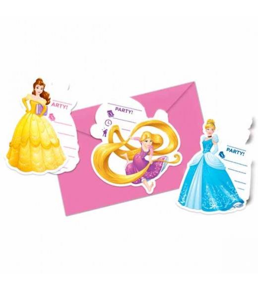 Disney prinsesser invitationer - Disney prinsesser fødselsdag