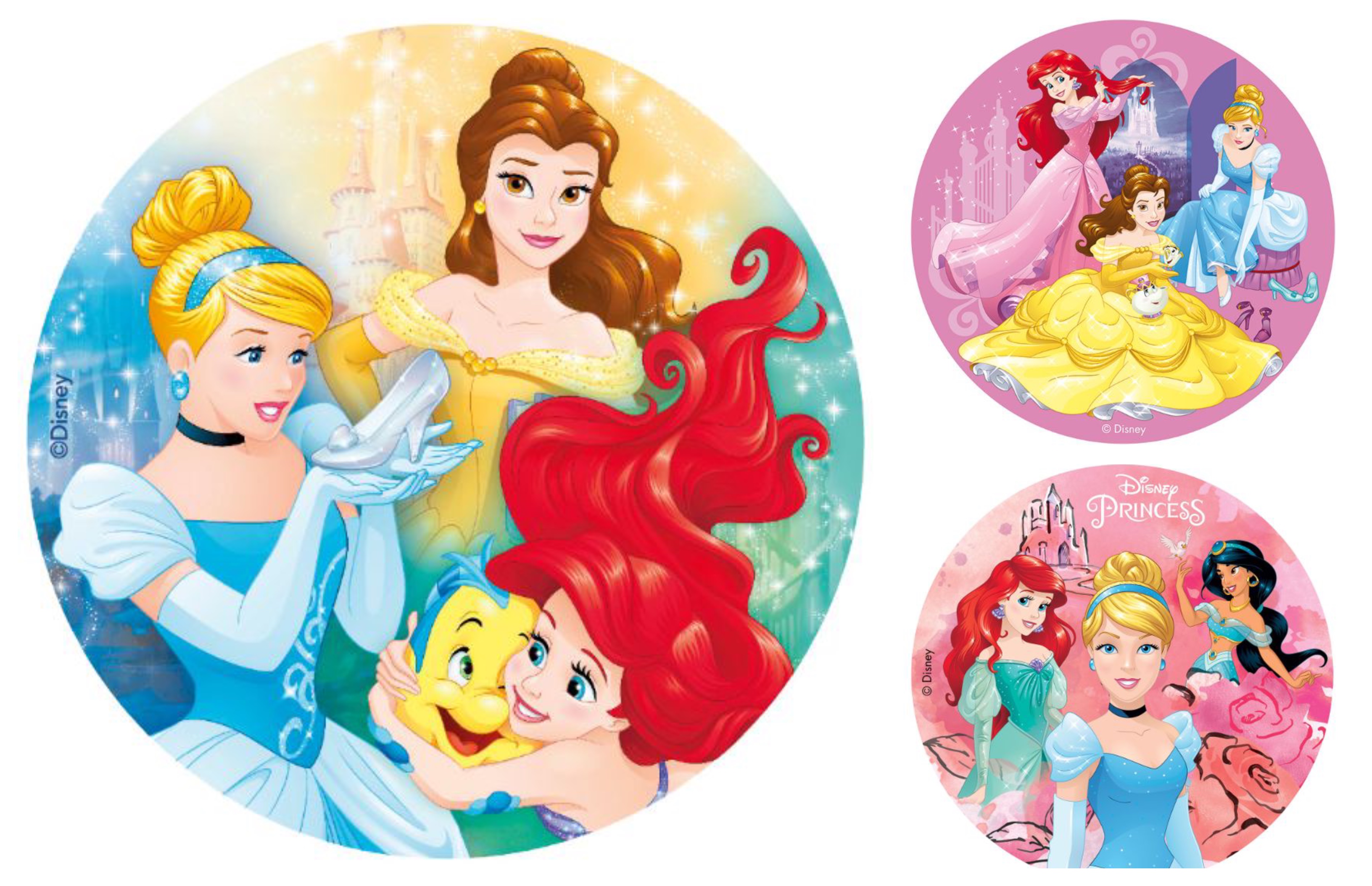 Disney prinsesser kageprint spiselige billeder - Disney prinsesser fødselsdag
