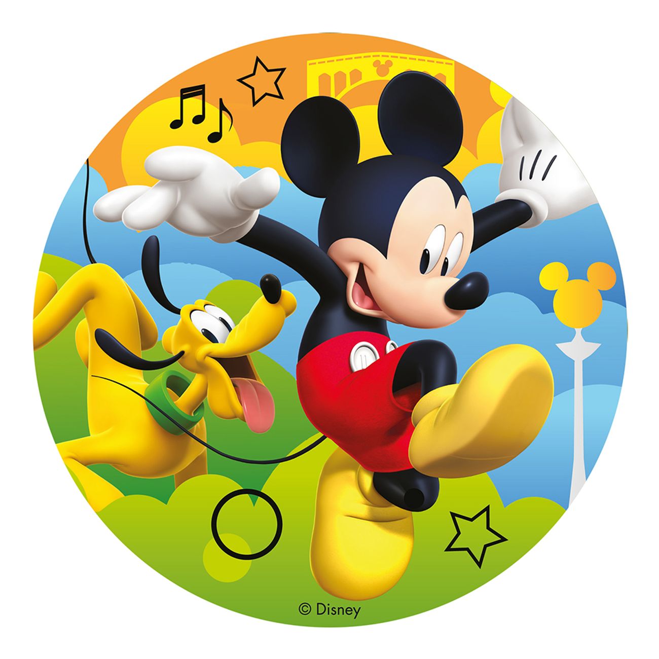 Mickey Mouse kagebillede - Mickey Mouse kageprint