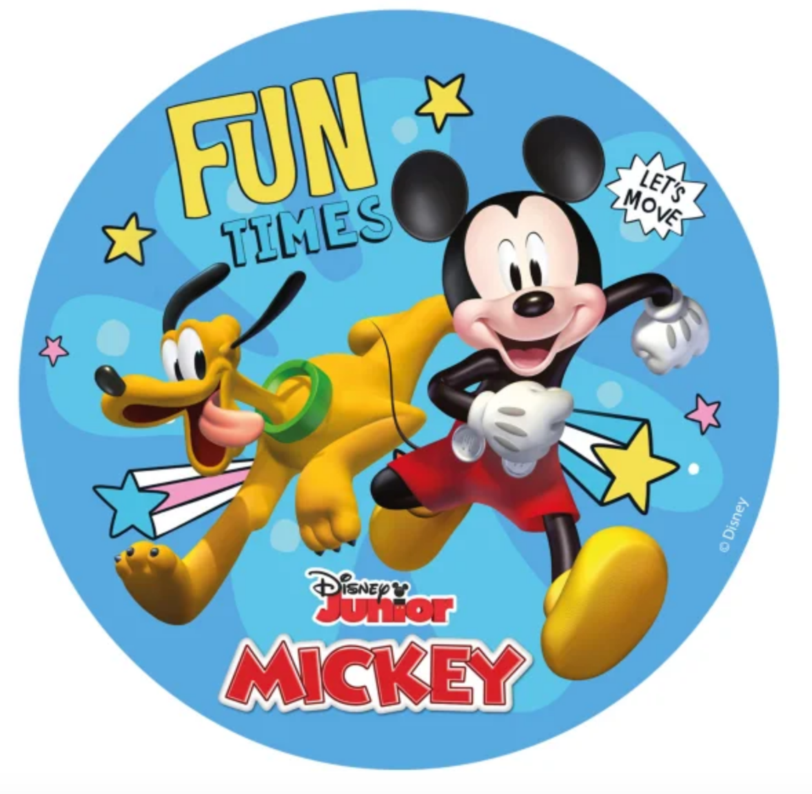 Mickey Mouse med Pluto kageprint - Mickey Mouse kageprint