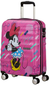 minnie mouse kuffert, minnie mouse trolley, minnie mouse kuffert med 4 hjul, minnie mouse rejseartikler, minnie mouse rejsekuffert, disney trolley, disney kuffert
