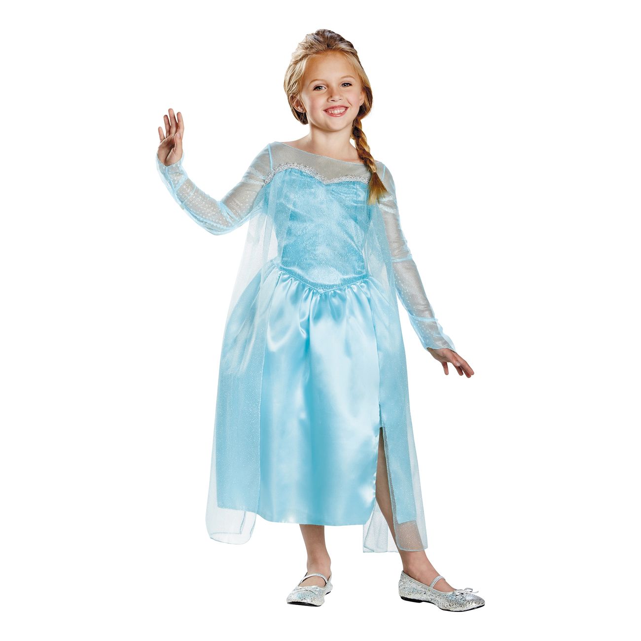 frozen elsa deluxe barn maskeraddrakt 96701 1 frozen elsa deluxe barn maskeraddrakt 96701 2 Frozen Elsa Deluxe Børnekostume - Elsa kostume til børn